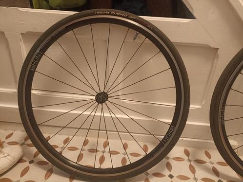 700c Hunt 4Season Aero-wielen + nieuwe banden + cassette, Fietsen en Brommers, Fietsonderdelen, Gebruikt, Racefiets, Wiel, Ophalen