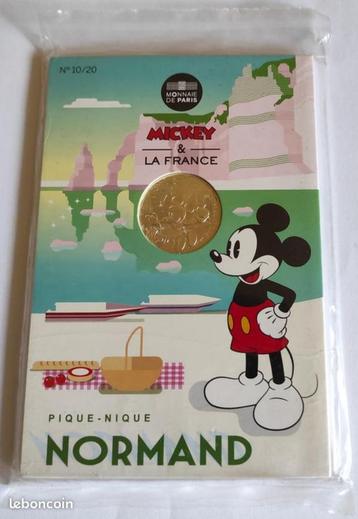 Pièce 10 euro6666 en argent Mickey Normand disponible aux enchères