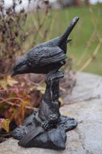 PRACHTIGE BRONZEN VOGEL OP ROTS, Antiek en Kunst, Ophalen of Verzenden, Brons