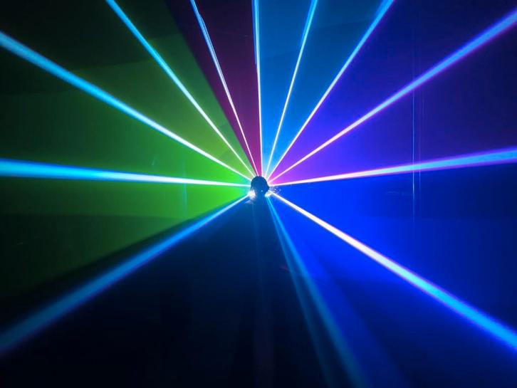 Nieuwe First Class 16W Fullcolor Laser 50kpps, Ilda,, Muziek en Instrumenten, Licht en Laser, Nieuw, Licht, Geluidgestuurd, Kleur