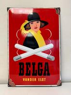 BELGA emaille reclamebord 1952, Ophalen of Verzenden