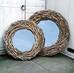 Miroir rond en bois flotté, Huis en Inrichting, Ophalen, Nieuw, Rond