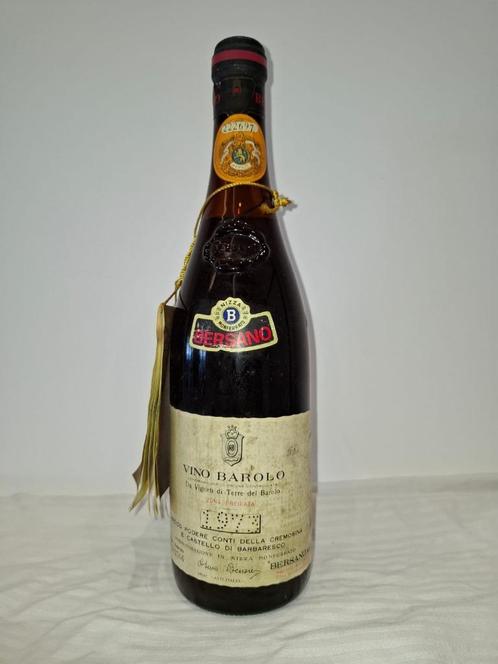 Barolo Bersano 1973 DOCG, Piedmonte, Italy, Verzamelen, Wijnen, Gebruikt, Rode wijn, Italië, Vol, Ophalen of Verzenden