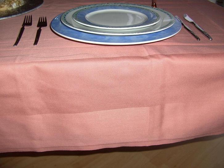TAFELLAKEN OUD ROZE GEWEVEN KATOEN 180X135 CM DAMAST NEW, Huis en Inrichting, Keuken | Textiel, Nieuw, Tafelkleed of Tafelzeil