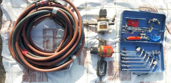 Gloor Lilliput las- en snijkist handgreep met losse tules, Doe-het-zelf en Bouw, Gereedschap | Lasapparaten, Zo goed als nieuw