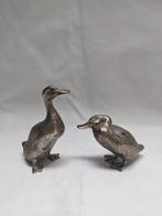 Set de 2 canards décoratifs en métal (vintage), Ophalen of Verzenden, Zo goed als nieuw, Dier