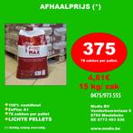 Houtpellets ZOMERPROMO 4,81€/zak(*), 6 m³ of meer, Ophalen, Overige houtsoorten