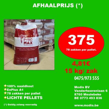 Houtpellets ZOMERPROMO 4,81€/zak(*), 6 m³ ou plus, Enlèvement, Autres essences de bois