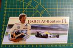 Sticker 1989 Williams Renault Barclay F1 Thierry Boutsen, Ophalen of Verzenden