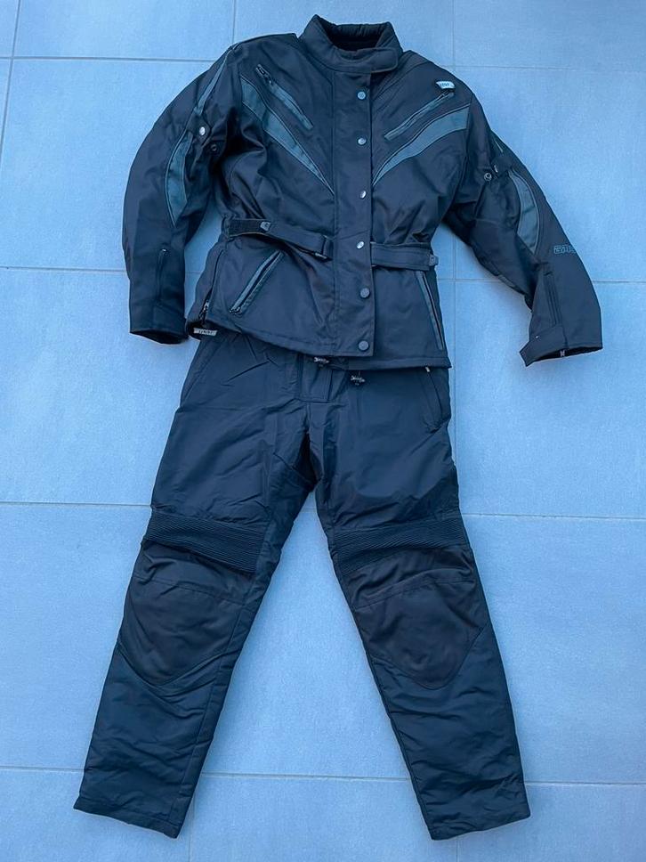 Zwart motorpak jas en broek dames maat 38, Motoren, Kleding | Motorkleding, Combipak, Dames, Nieuw zonder kaartje, Ophalen