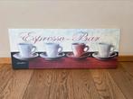 Wanddecoratie Espresso Bar - op canvas, Antiek en Kunst, Ophalen