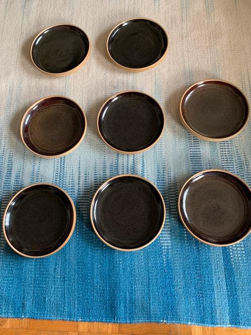 Set van 8 vintage keramische borden van Antoine de Vinck, Antiek en Kunst, Antiek | Servies los