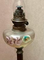 Lampe à huile ancienne avec cristal, Antiquités & Art, Enlèvement