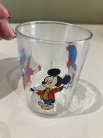 Vintage glas disney 8 cm mickey mouse en dagobert duck, Verzamelen, Ophalen of Verzenden, Mickey Mouse