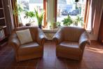 Leren salon, Ophalen, Gebruikt, Driepersoons, Leer