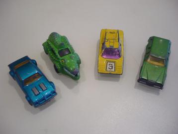 4 vintage old school Matchbox autootjes beschikbaar voor biedingen