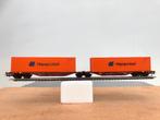 B-MODELS SNCB WAGON PORTE CONTENEURS Sggmrss HO, Envoi, Utilisé, Wagon