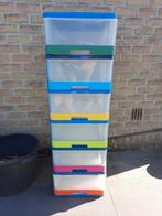 Plastic ladeblok, Huis en Inrichting, Kasten | Ladekasten, Ophalen, Gebruikt, 5 laden of meer, 100 tot 150 cm