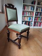 Twee antieke stoelen - neo-renaissance - fluweel en walnoot, Ophalen