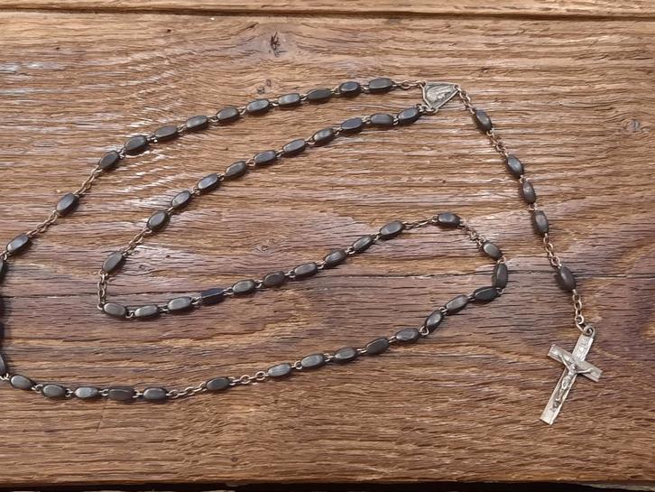 oude houten paternoster/rozenkrans, begin 1900, Antiquités & Art, Antiquités | Objets religieux, Enlèvement ou Envoi