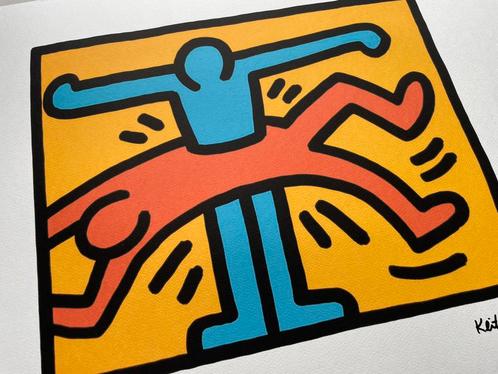 Belle lithographie + certificat • Keith Haring #/150, Antiquités & Art, Art | Lithographies & Sérigraphies, Enlèvement ou Envoi