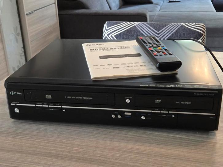 Lecteur enregistreur de dvd vhs funai à Wiers., TV, Hi-fi & Vidéo, Lecteurs CD, Comme neuf, Enlèvement