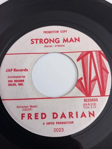FRED DARIAN. STRONG MAN. POPCORN USA 45T, Enlèvement ou Envoi, Comme neuf