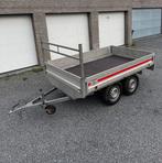 Remorque en aluminium à double essieu 2m55 x 1m55, Autos : Divers, Remorques, Enlèvement, Comme neuf