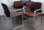 Vintage Drabert stoelen met chromen frame., Ophalen