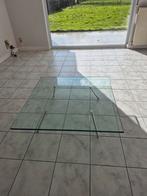 Glazen salontafel vierkant 110 cm zonder krassen of schade, Huis en Inrichting, Tafels | Salontafels, Ophalen, Vierkant