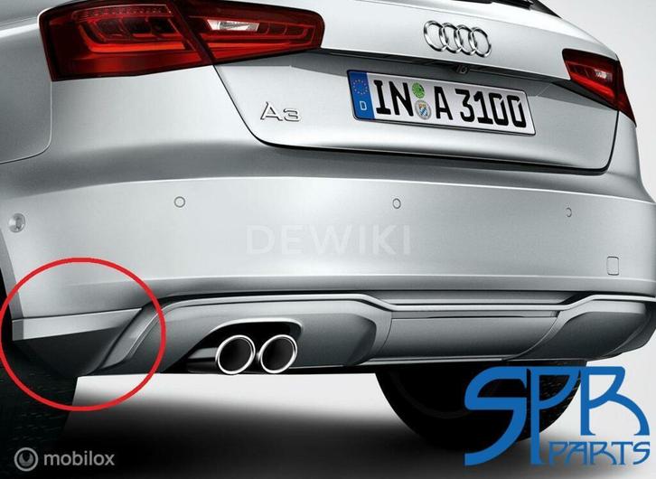 Diffuser SPOILER SKIRT SET AUDI A3 8V Achterbumper 8V4071610, Auto-onderdelen, Carrosserie, Nieuw, Ophalen of Verzenden