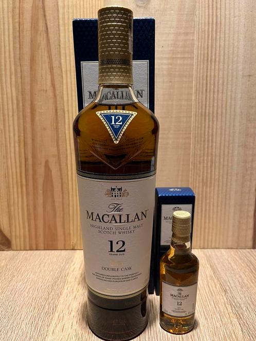 The Macallan Double Cask 12y whisky - mini en maxi - 100€, Collections, Vins, Enlèvement ou Envoi