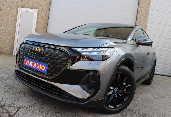 Audi Q4 e-tron 45 S-line Shadow+/Pano/Matrix/HeatPump/Towbar, Auto's, Audi, Bedrijf, Te koop, Q4 e-tron, ABS, Achteruitrijcamera