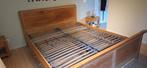 Bed teak, Huis en Inrichting, Ophalen, Gebruikt, Bruin, 210 cm