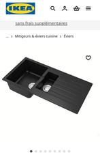 IKEA Sinksjon zwarte keukenspoelbak, Huis en Inrichting, Keuken | Keukenelementen, Ophalen, Zo goed als nieuw, Zwart