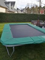 Rechthoekige trampoline semi professioneel, Ophalen, Gebruikt