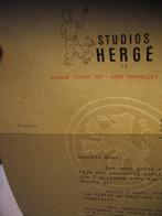 Herge kuifje studios originele brief + enveloppe 1971, Ophalen of Verzenden, Kuifje, Zo goed als nieuw, Overige typen