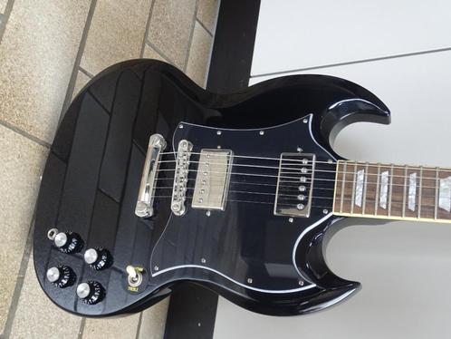 Epiphone SG standard ebony, Muziek en Instrumenten, Snaarinstrumenten | Gitaren | Elektrisch, Zo goed als nieuw, Solid body, Epiphone