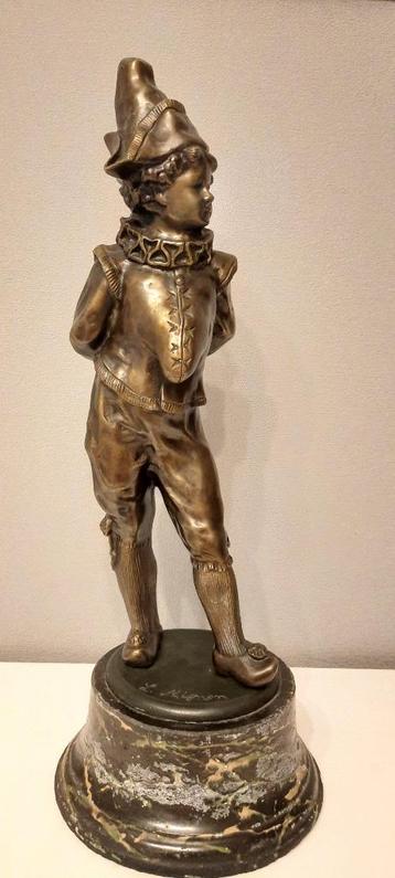 bronze Harlequin Pichinelli Signé beschikbaar voor biedingen