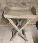 Cottage-stijl houten staander met draagplateau, Enlèvement, Comme neuf, Rectangulaire, Bois