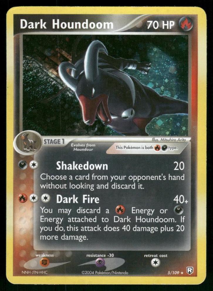 Dark Houndoom 5/109 - Team Rocket Returns, Hobby en Vrije tijd, Verzamelkaartspellen | Pokémon, Gebruikt, Verzenden