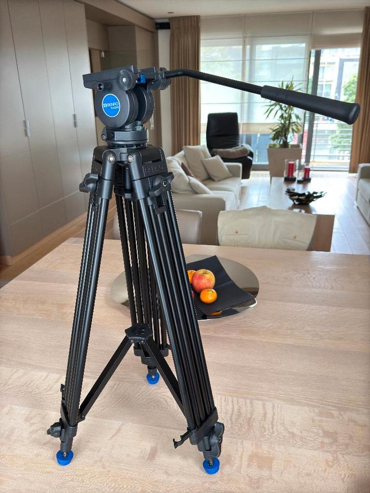BENRO KH25N videostatief / fotostatief met draagtas / NIEUW, TV, Hi-fi & Vidéo, Photo | Trépieds & Rotules, Neuf, Trépied, 150 à 175 cm