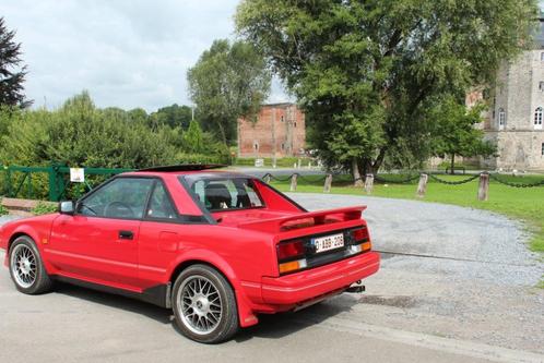 A V TOYOTA MR2 MK1, Auto's, Toyota, Particulier, MR2, Open dak, Benzine, Coupé, 2 deurs, Handgeschakeld, Rood, Blauw, Achterwielaandrijving
