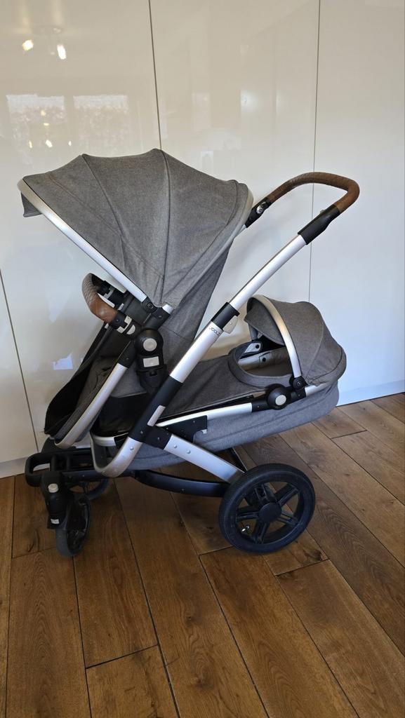 Joolz Geo 2 Duo, Kinderen en Baby's, Kinderwagens en Combinaties, Gebruikt, Combiwagen, Duowagen, Luchtbanden, Met reiswieg, Verstelbare duwstang