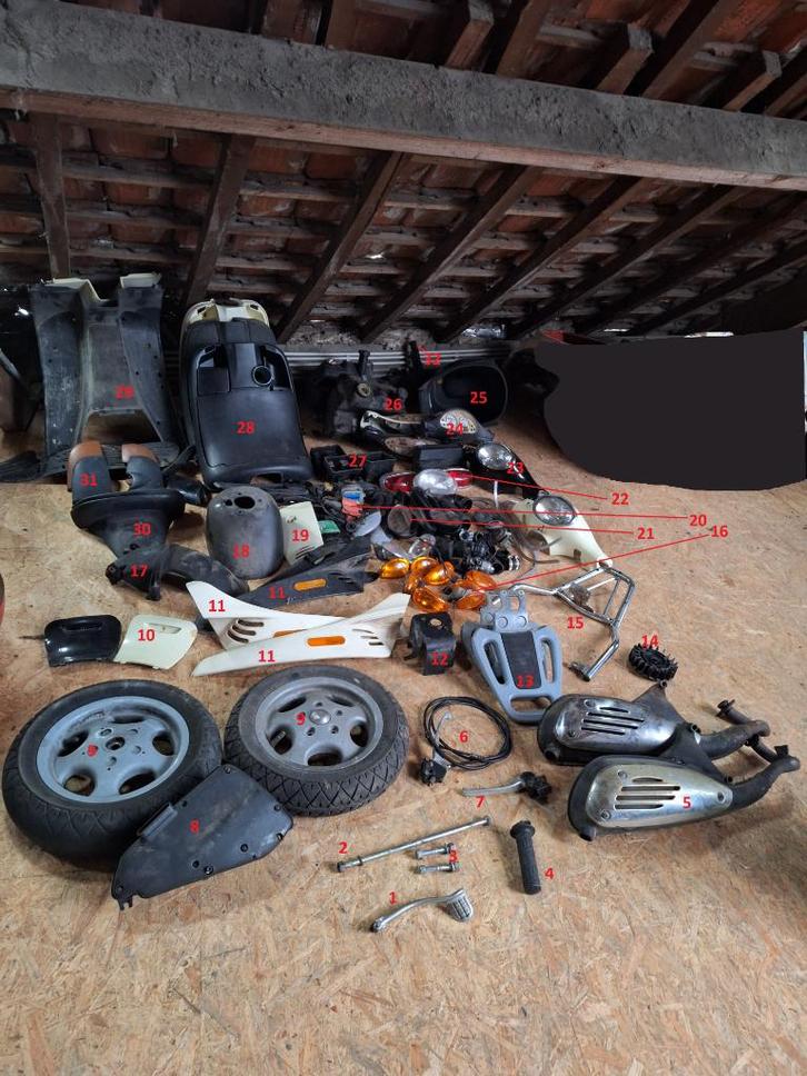 ET2/ET4-onderdelen (compatibel met LX - LXV), Motoren, Onderdelen | Oldtimers, Gebruikt, Ophalen of Verzenden