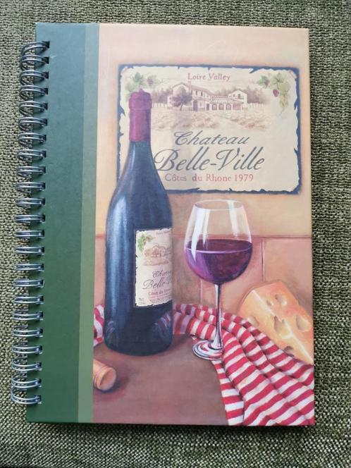Notitieboekje wijn cahier, wijn notitieboek, wine journal, Hobby en Vrije tijd, Overige Hobby en Vrije tijd, Zo goed als nieuw