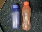 2x Tupperware Ecofles 500ml oranje/rood + paars, Huis en Inrichting, Ophalen of Verzenden, Gebruikt, Paars, Bus of Trommel