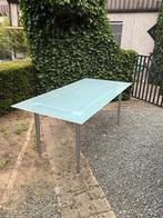 Tafel met glazen tablet, Ophalen, Gebruikt