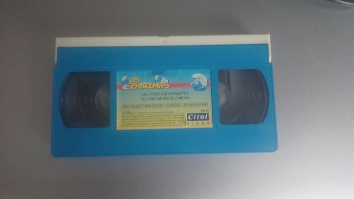 VHS Les p'tits Schtroumpfs, Cd's en Dvd's, VHS | Kinderen en Jeugd, Gebruikt, Tekenfilms en Animatie, Tekenfilm, Alle leeftijden
