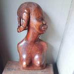 2 Afrikaanse houten beelden, Ophalen of Verzenden